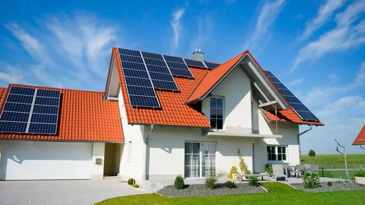 Solar-Powered House